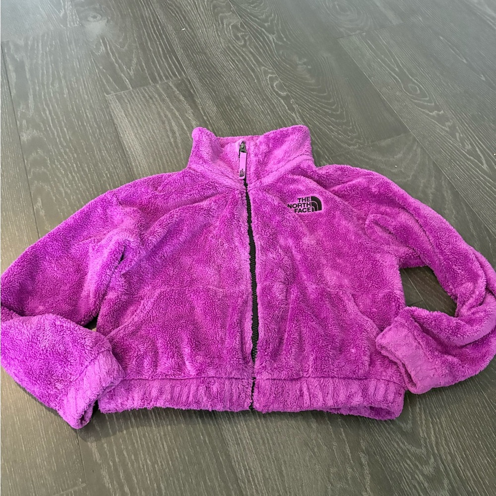 The North Face Girls Vibrant Violet Fleece Jacket, Size M (10-12)